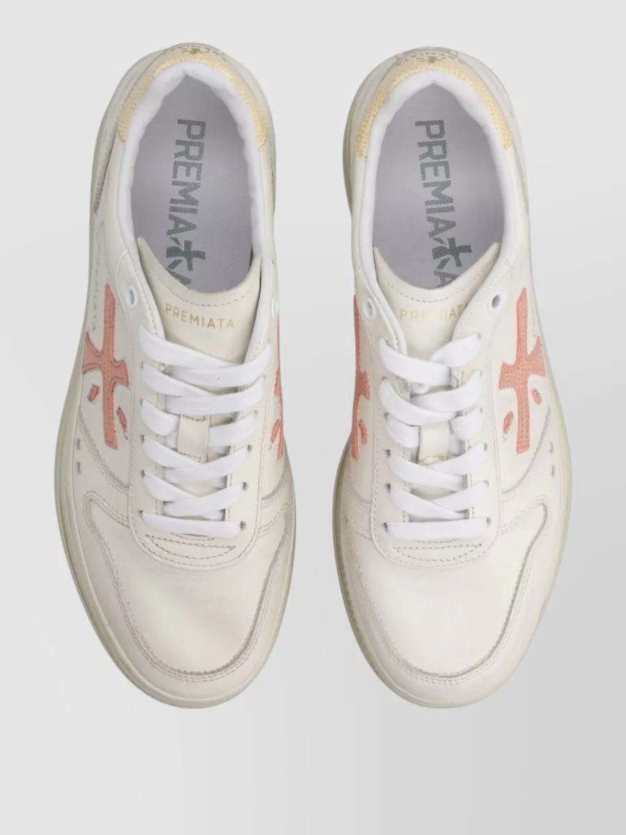 Premiata Leather Low-Top Sneakers