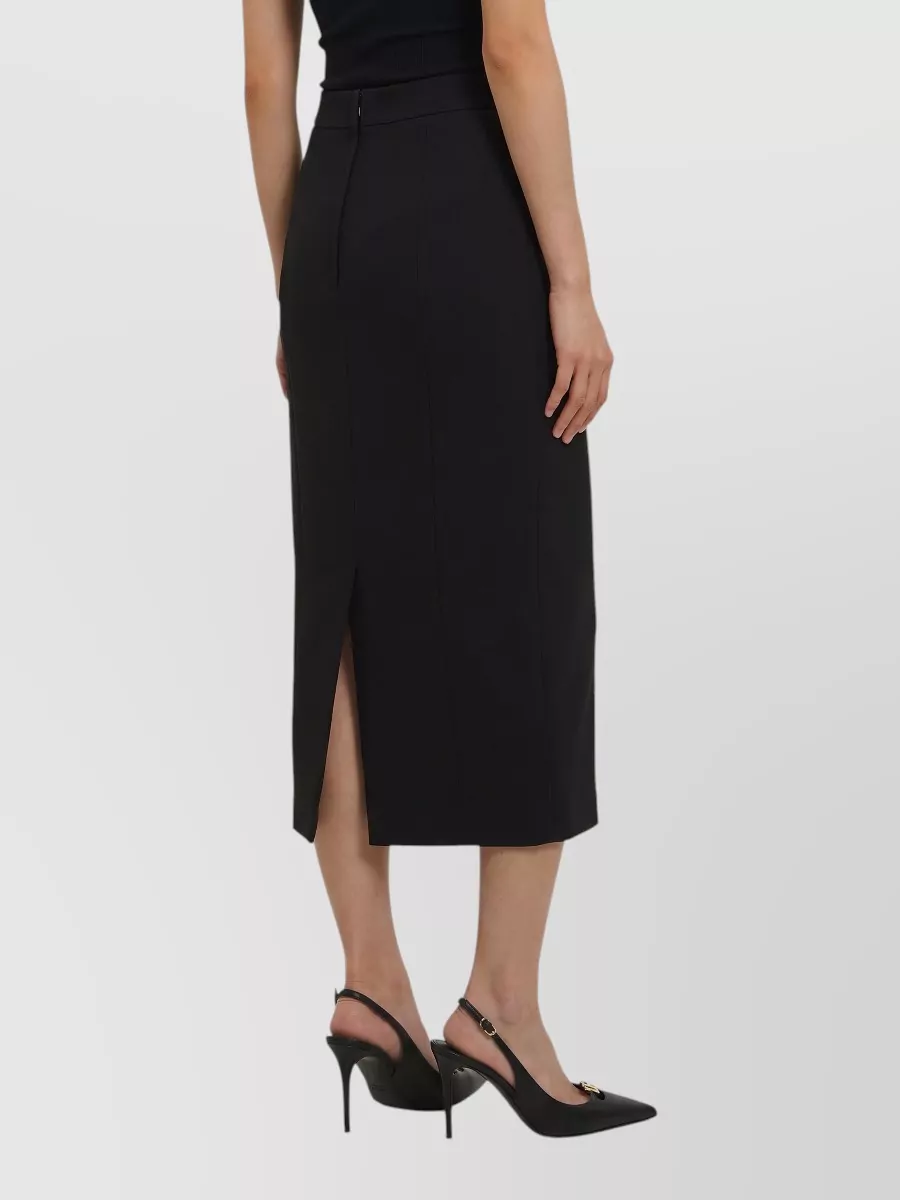 Dolce&Gabbana Virgin wool high-rise midi pencil skirt