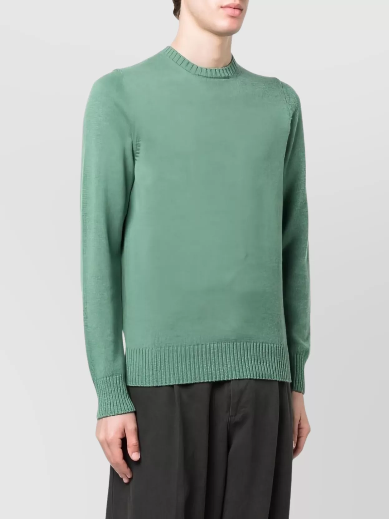 Drumohr Long Sleeve Crew Neck Knit Top