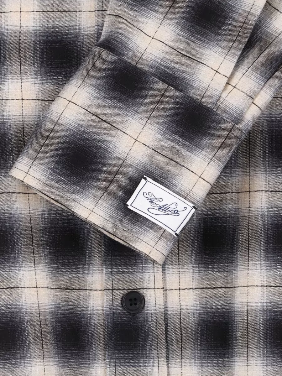 The Attico Checked Cotton Shirt Jacket