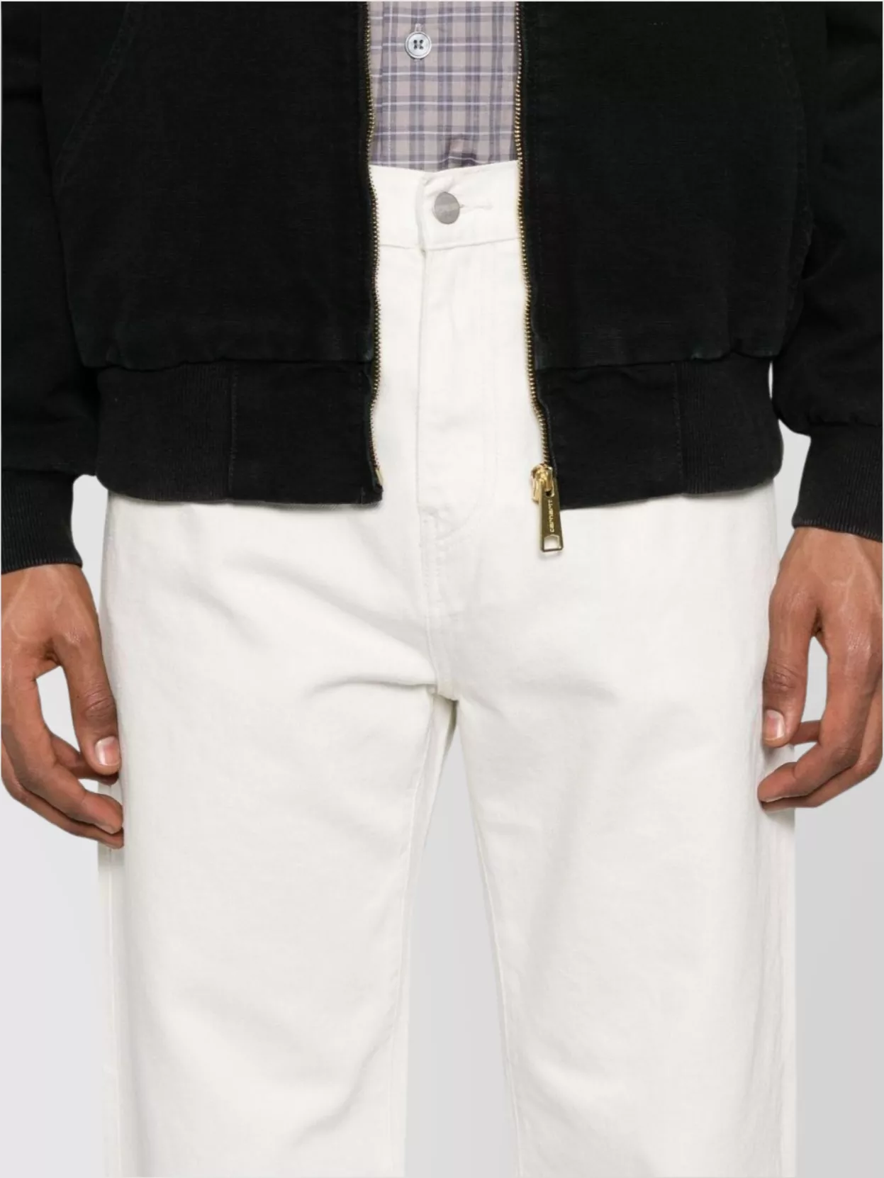 Carhartt Wip Cotton Jeans With Rivet Detailing