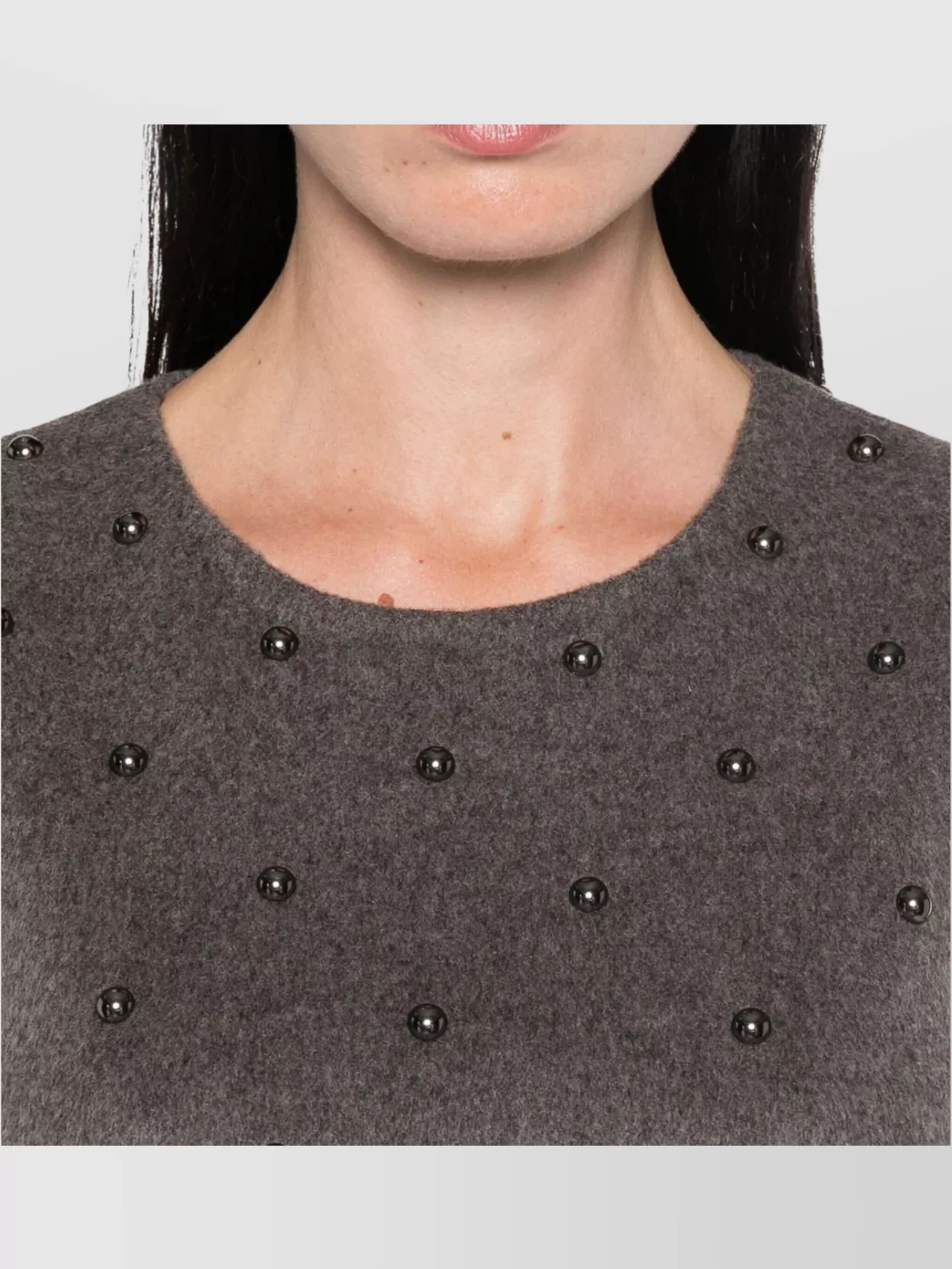 P.a.r.o.s.h Dress Embellished Studs Brushed Finish In Purple