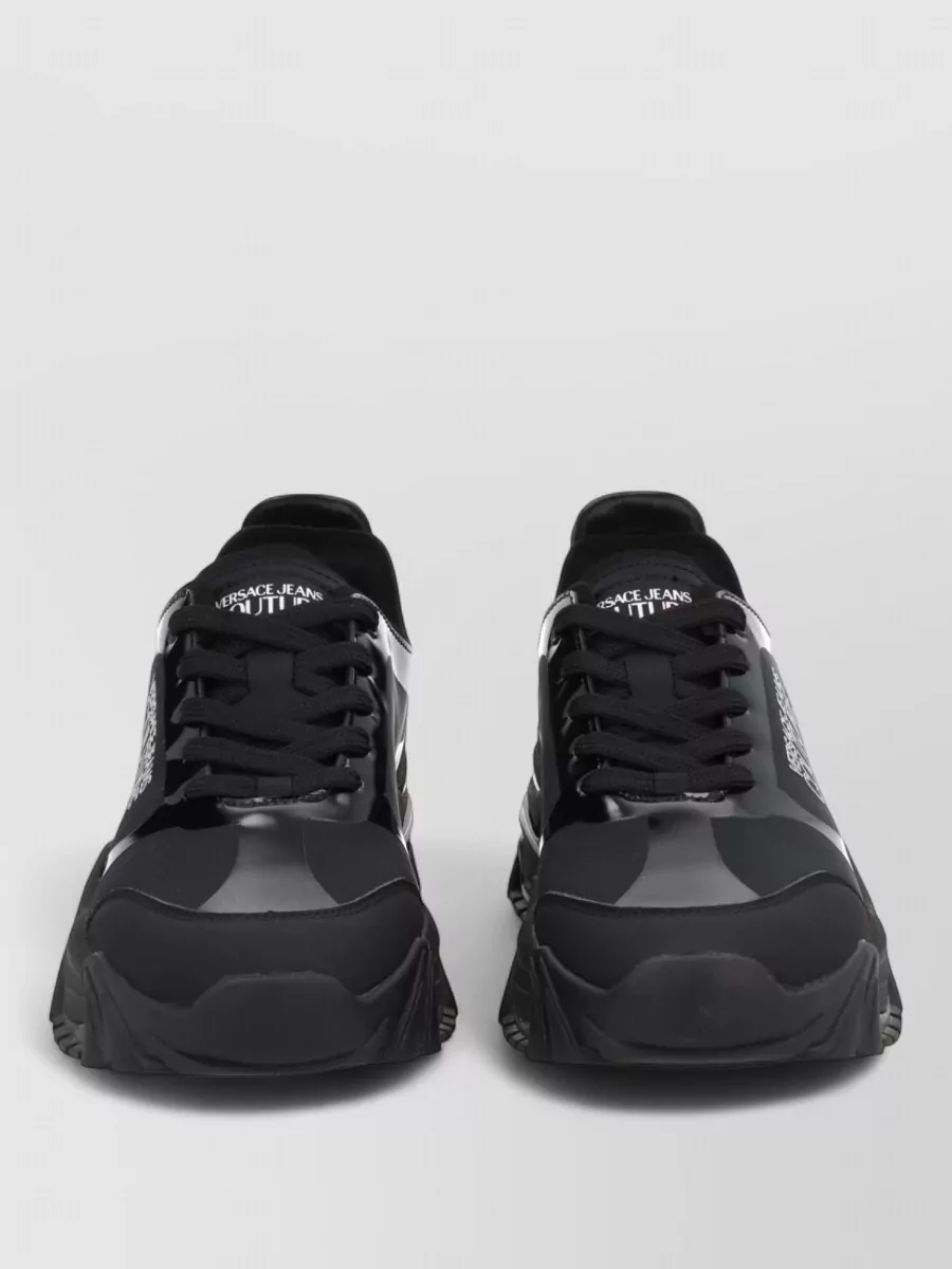 Versace Jeans Couture Leather Low-Top Sneakers