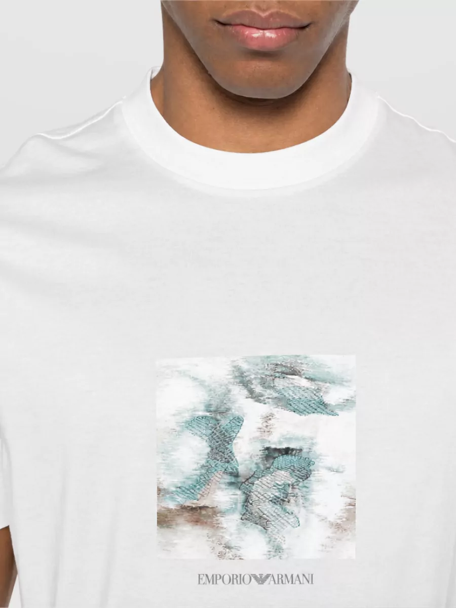 Emporio Armani Lyocell Cotton T-Shirt