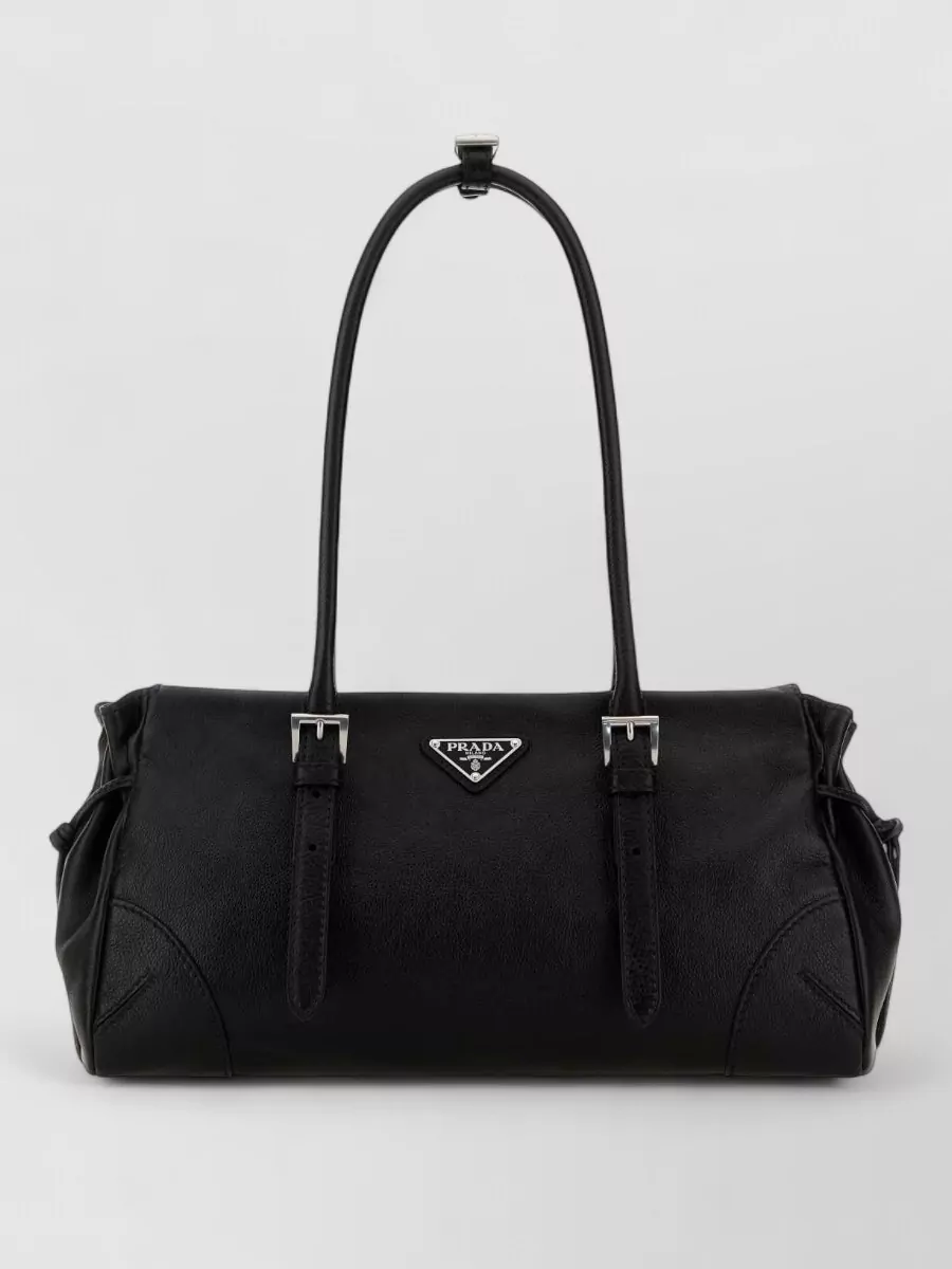 Prada bonnie medium leather shoulder bag