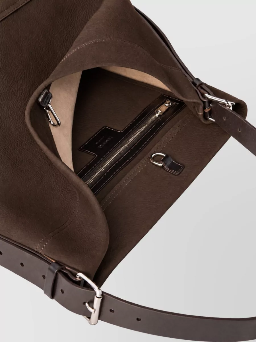 Lemaire Leather Belted Tote Bag