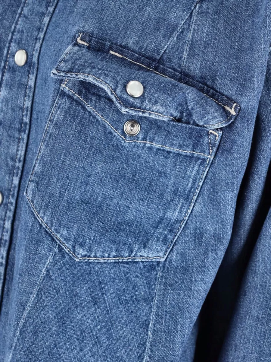 Polo Ralph Lauren Long Sleeve Shirt Chest Pockets Collar