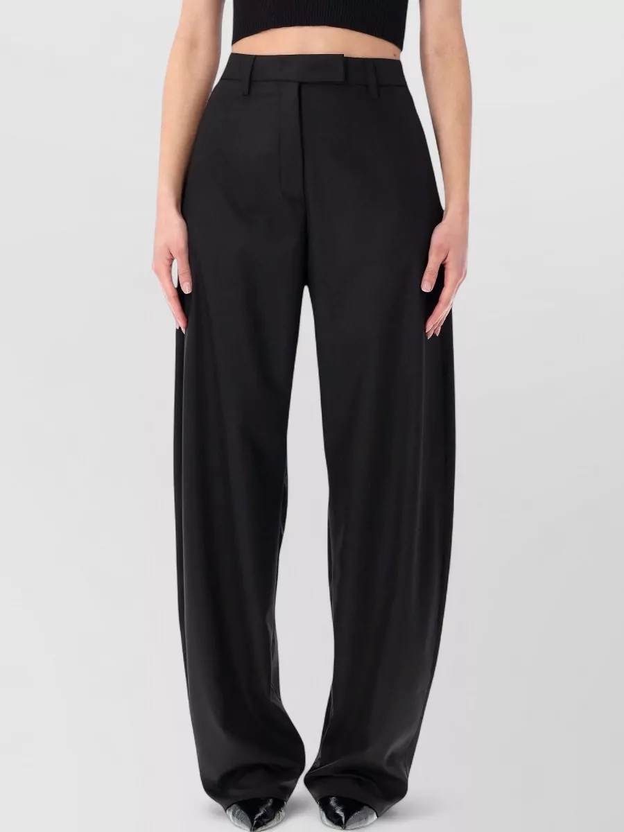 Thelatest polyester high-rise wide-leg trousers