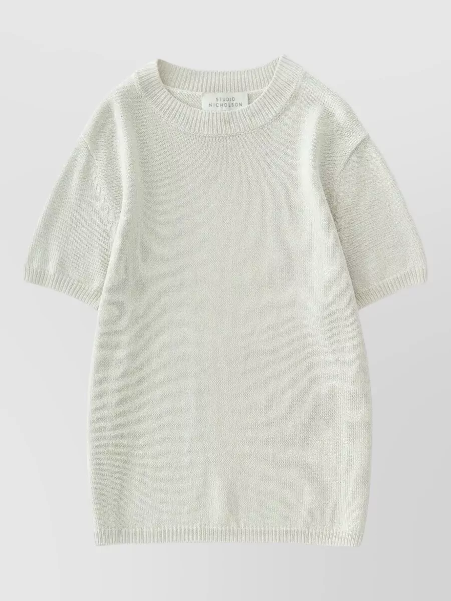 Studio Nicholson short-sleeve knitted top