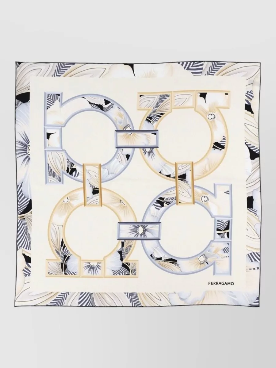Ferragamo silk floral-print scarf