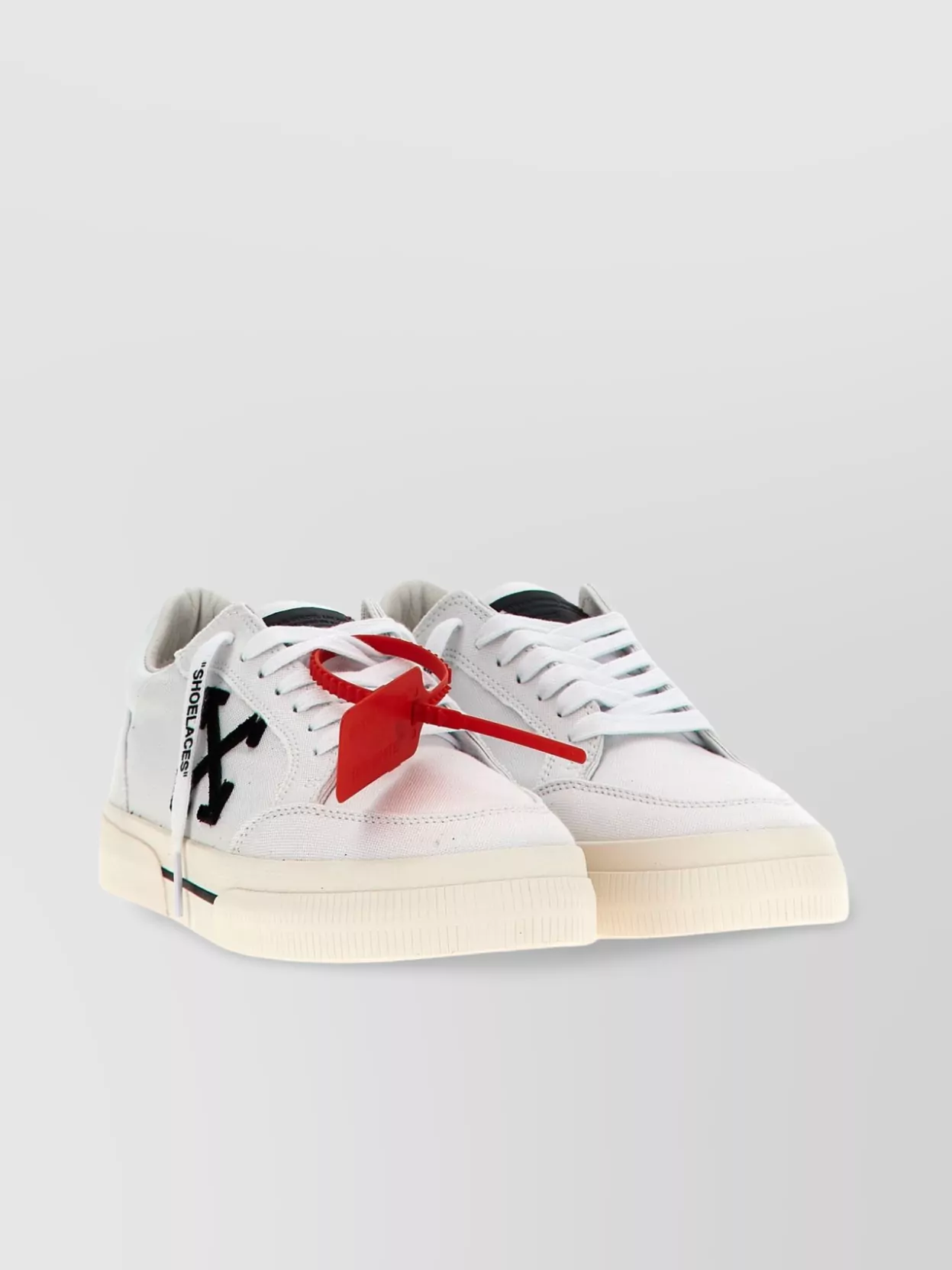 Off-White Sneakers Low-Top Contrast Stitching Rubber Sole