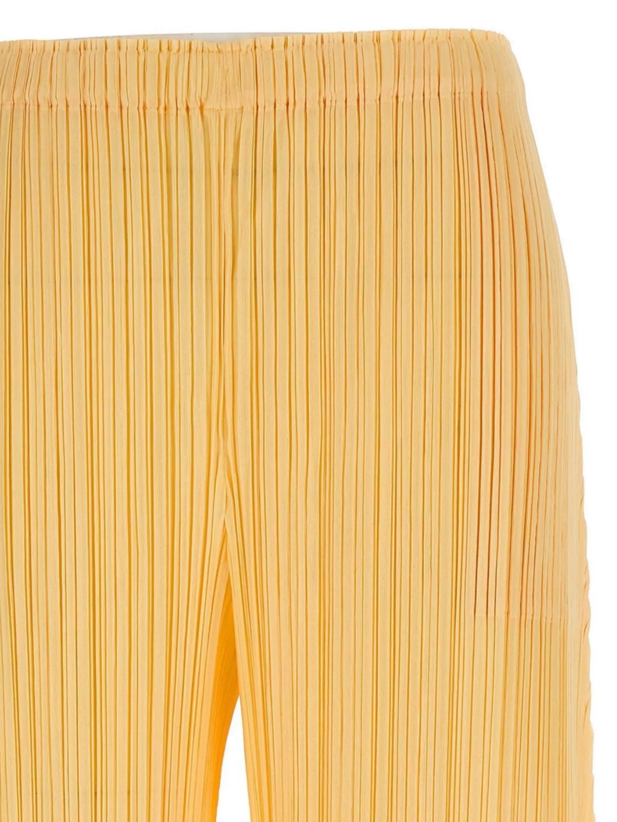 Pleats Please Issey Miyake Wide Leg Trousers Elastic Waistband