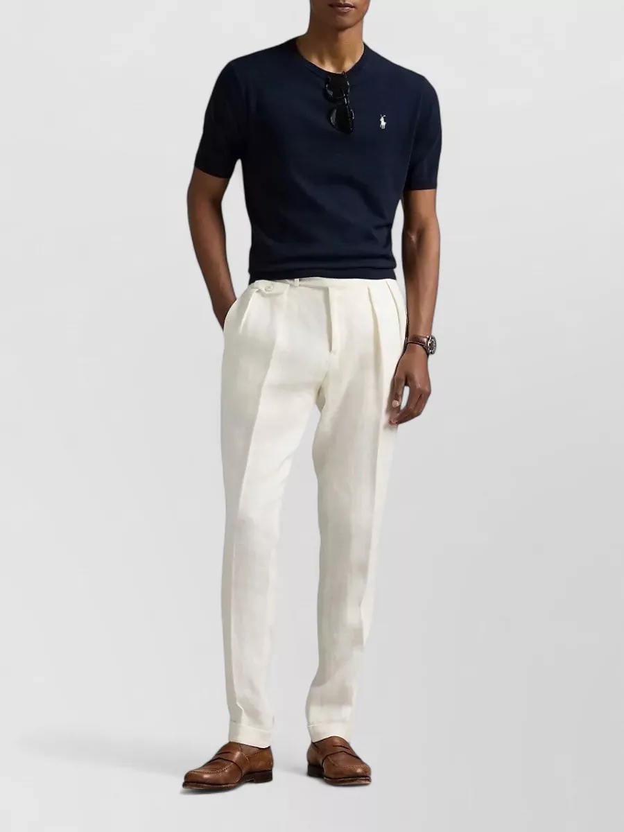 Polo Ralph Lauren Ribbed Hem Cotton Short-Sleeve T-Shirt