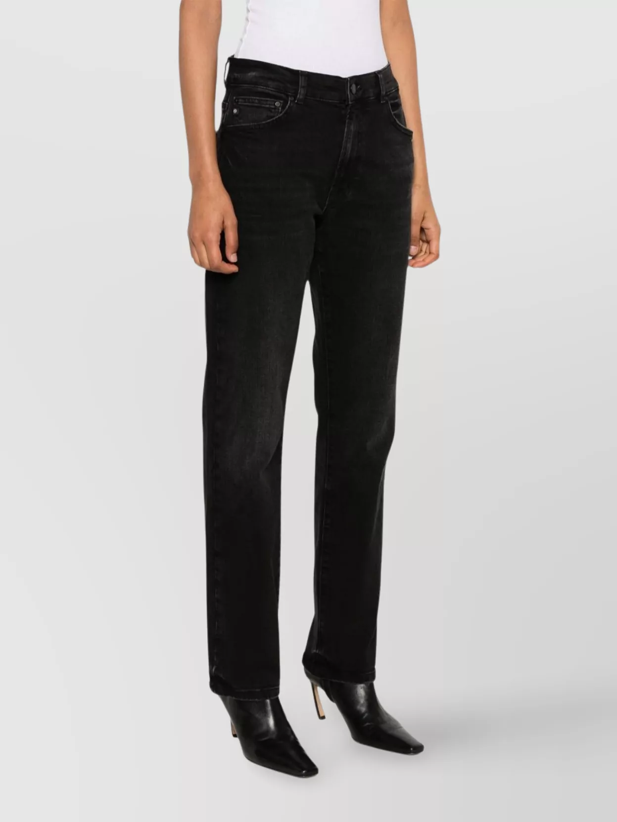 Ag Jeans Belt Loops Faded Effect Five-Pocket Trousers