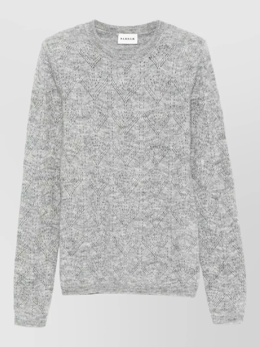 P.a.r.o.s.h. alpaca wool fine-knit sweatshirt