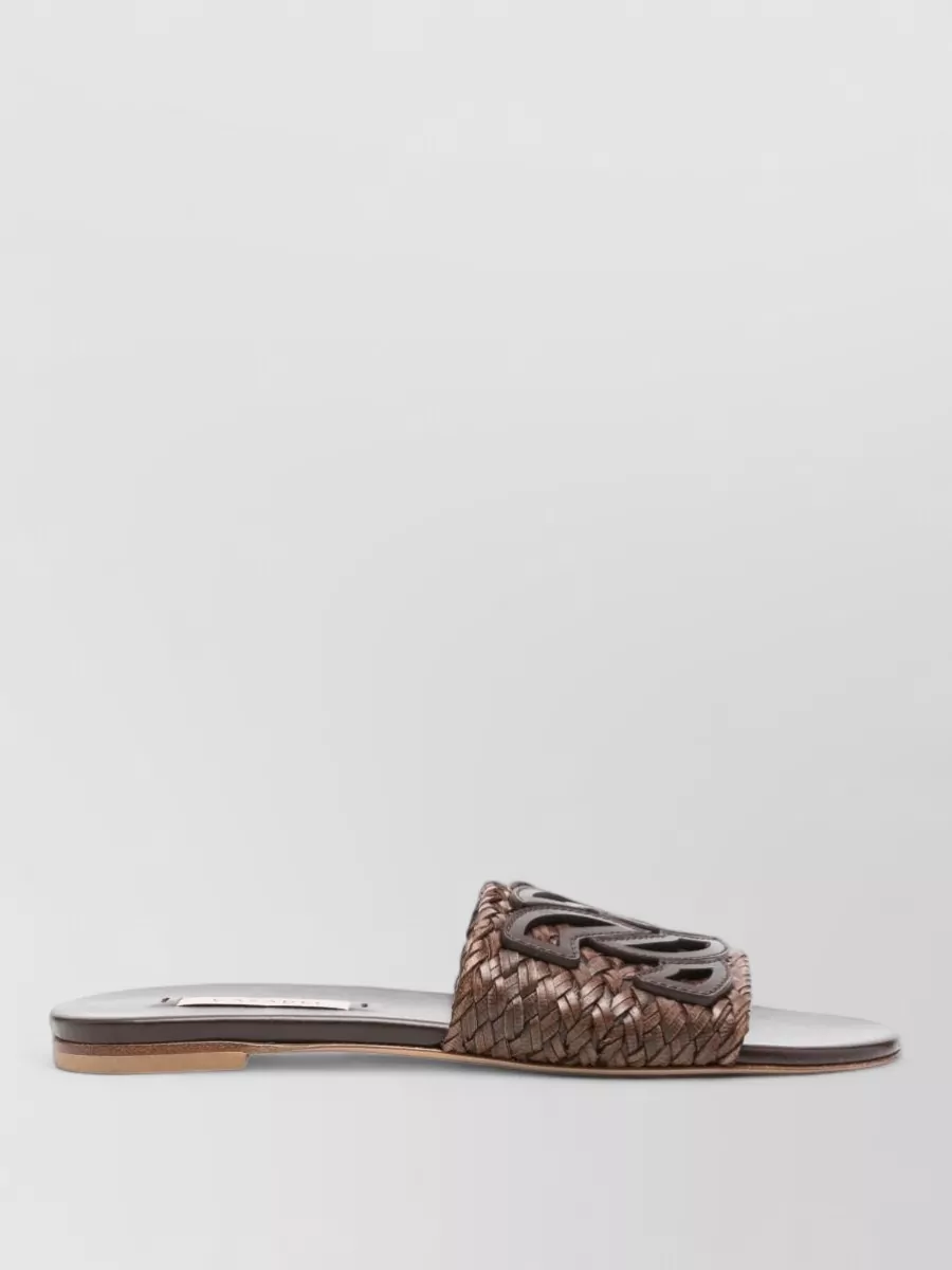 Casadei Leather Flat Sandals