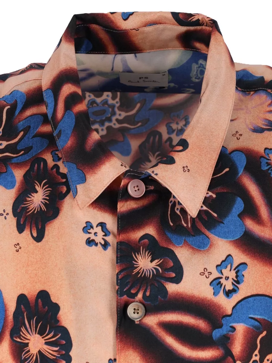 Paul Smith Floral Print Short-Sleeve Shirt
