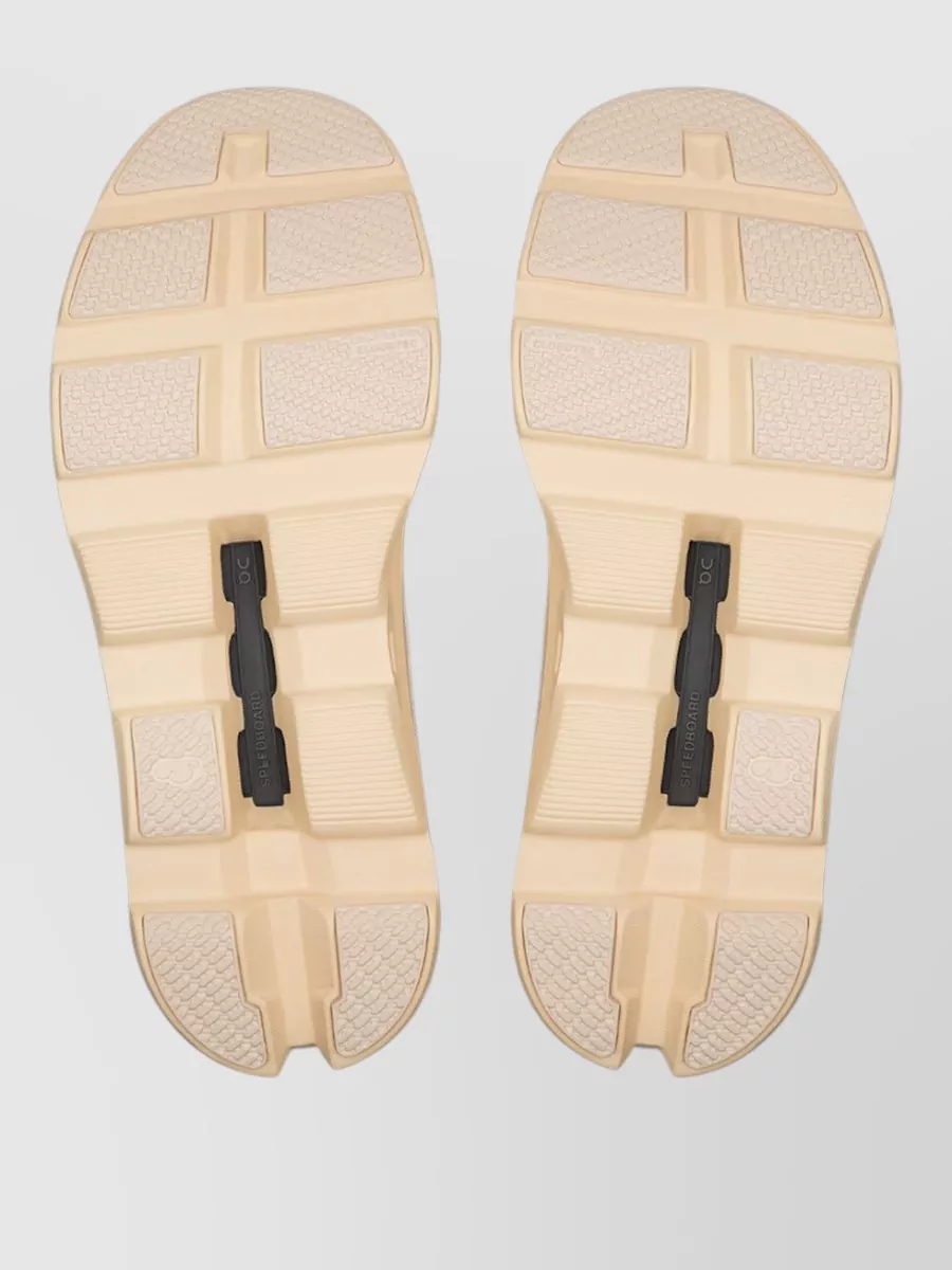 On Cloudmonster Mesh Upper Rubber Outsole Sneakers