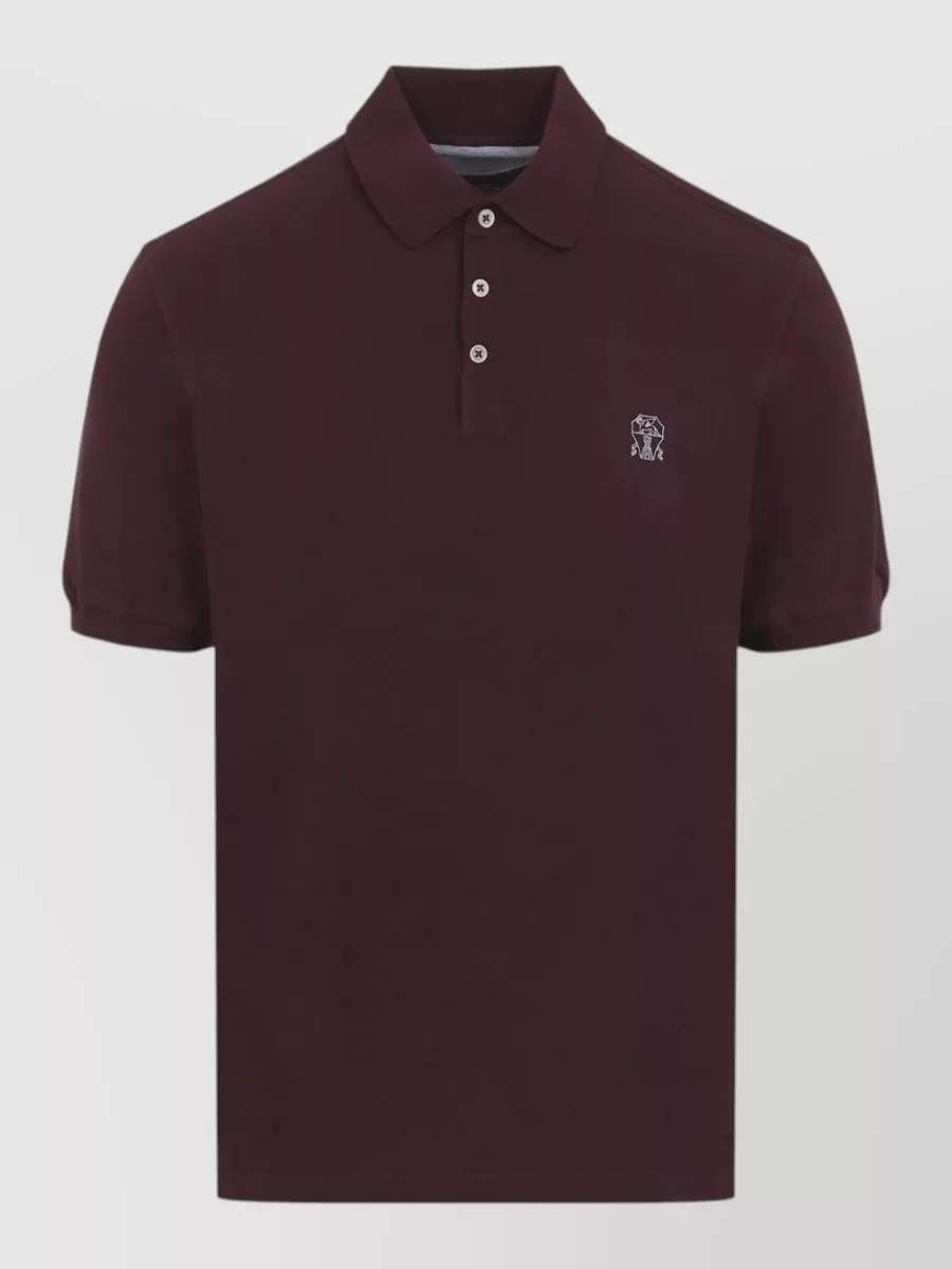 Brunello Cucinelli Cotton short-sleeve polo shirt