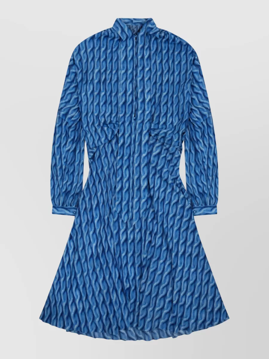 Balenciaga printed midi dress