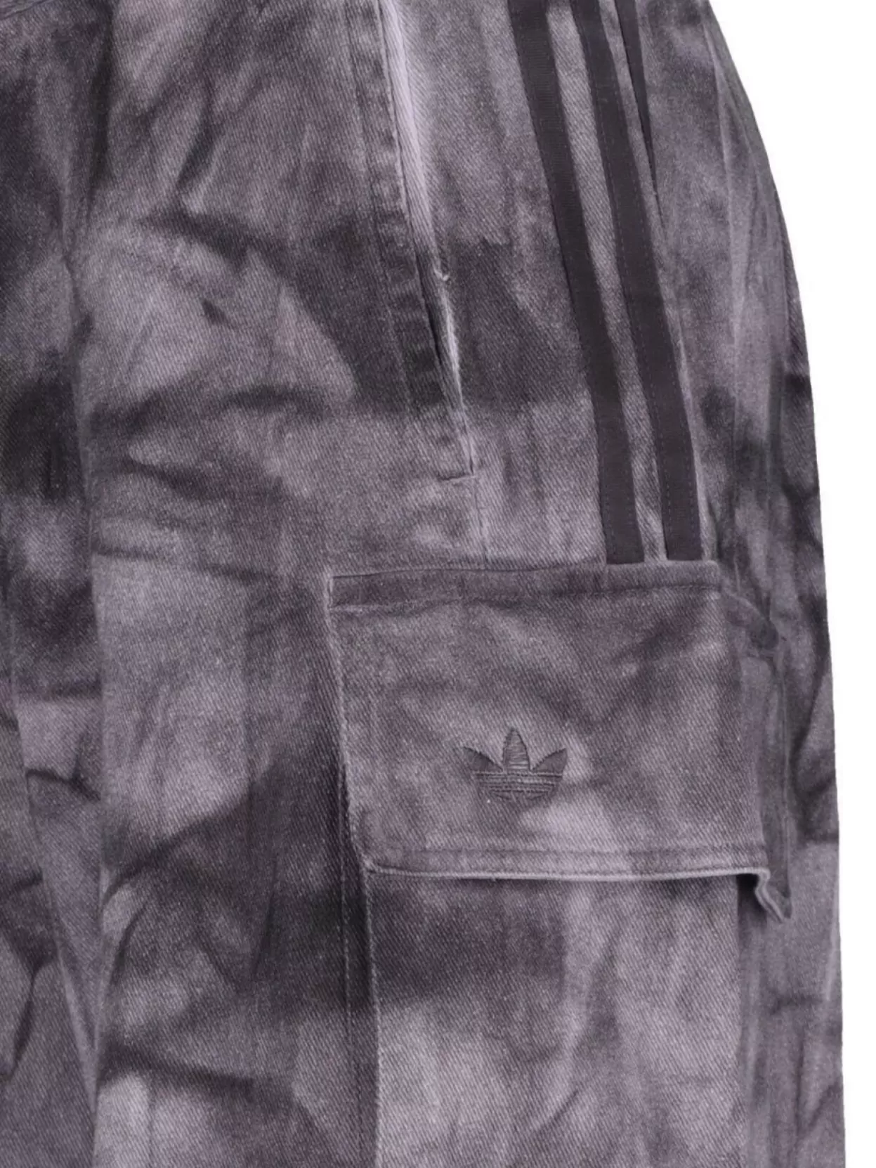 Adidas Originals Cargo Trousers With Side Stripes And Loops In Gray