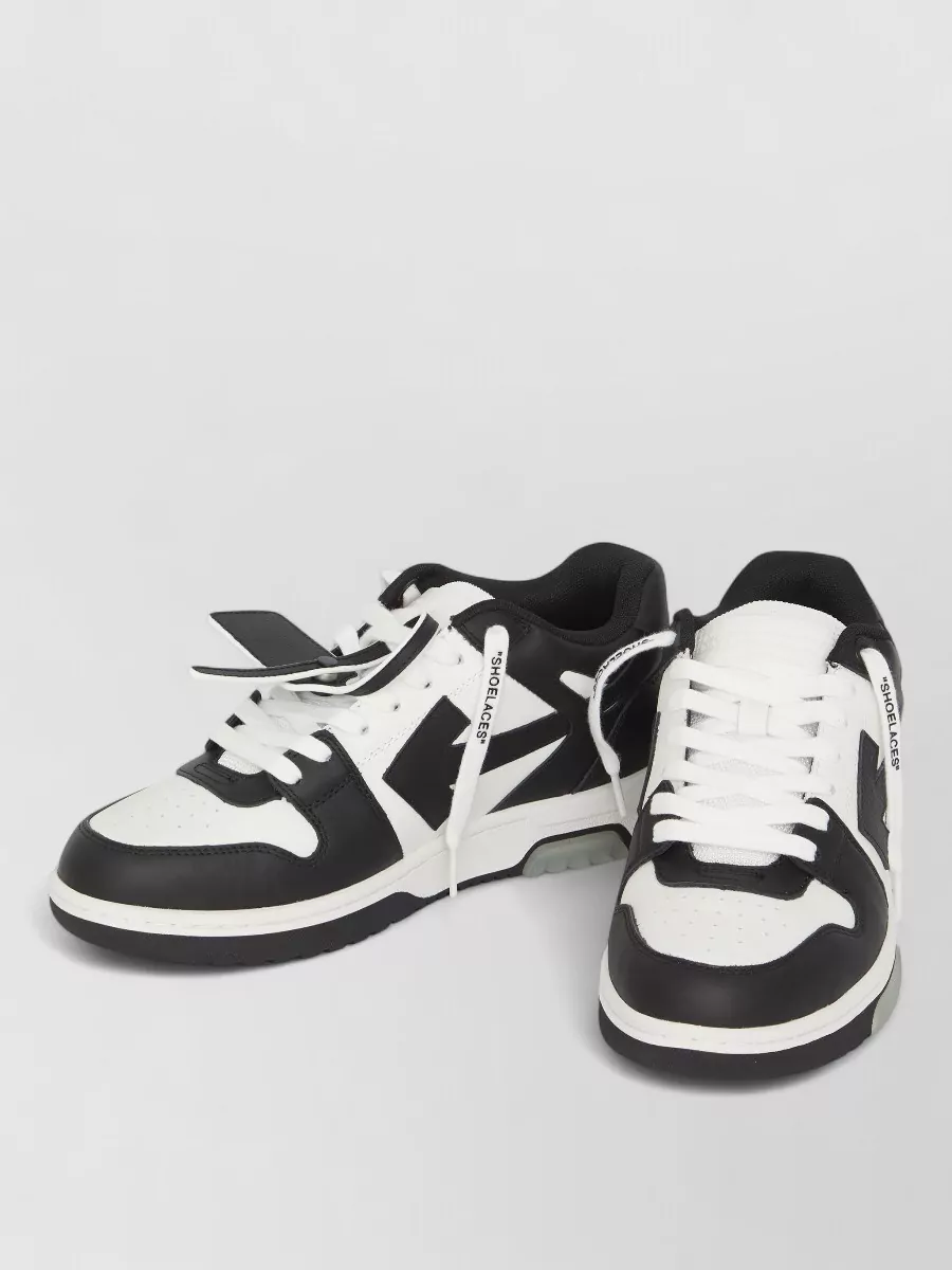 Off-White Leather Low-Top Sneakers