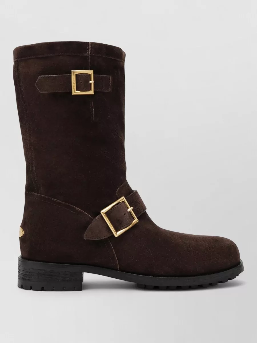 Jimmy Choo mid-calf leather boots