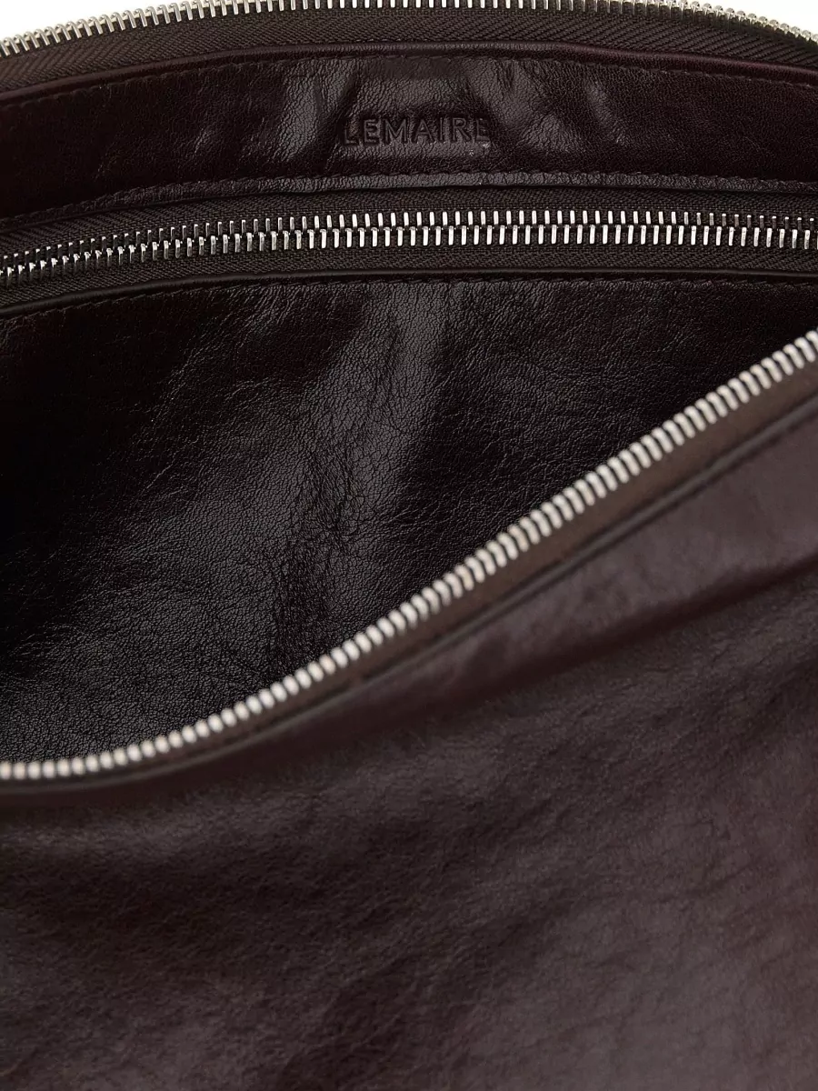 Lemaire Calf Leather Belted Baguette Shoulder Bag