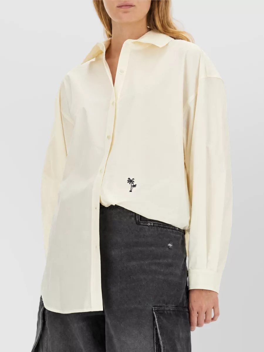 Palm Angels Embroidered Logo Shirt
