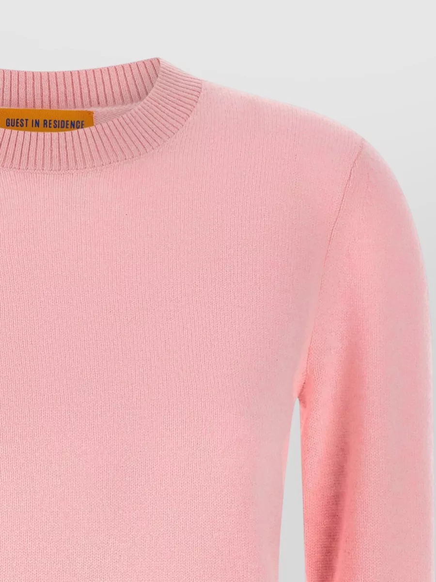 Guest In Residence Cashmere Shrunken Crew Sweater