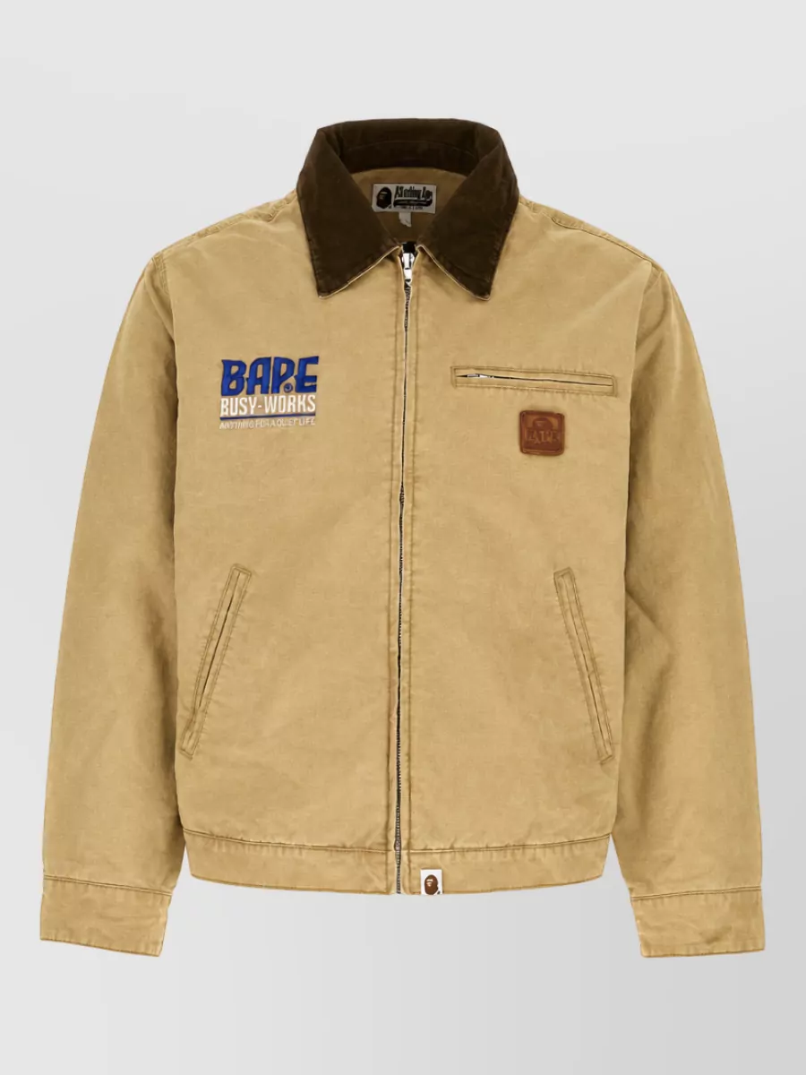 Bape cotton single-breasted coat
