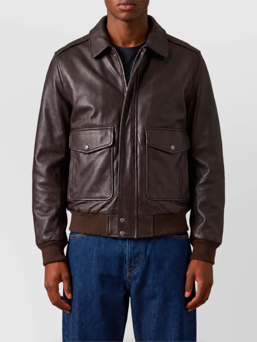 Schott leather aviator bomber jacket