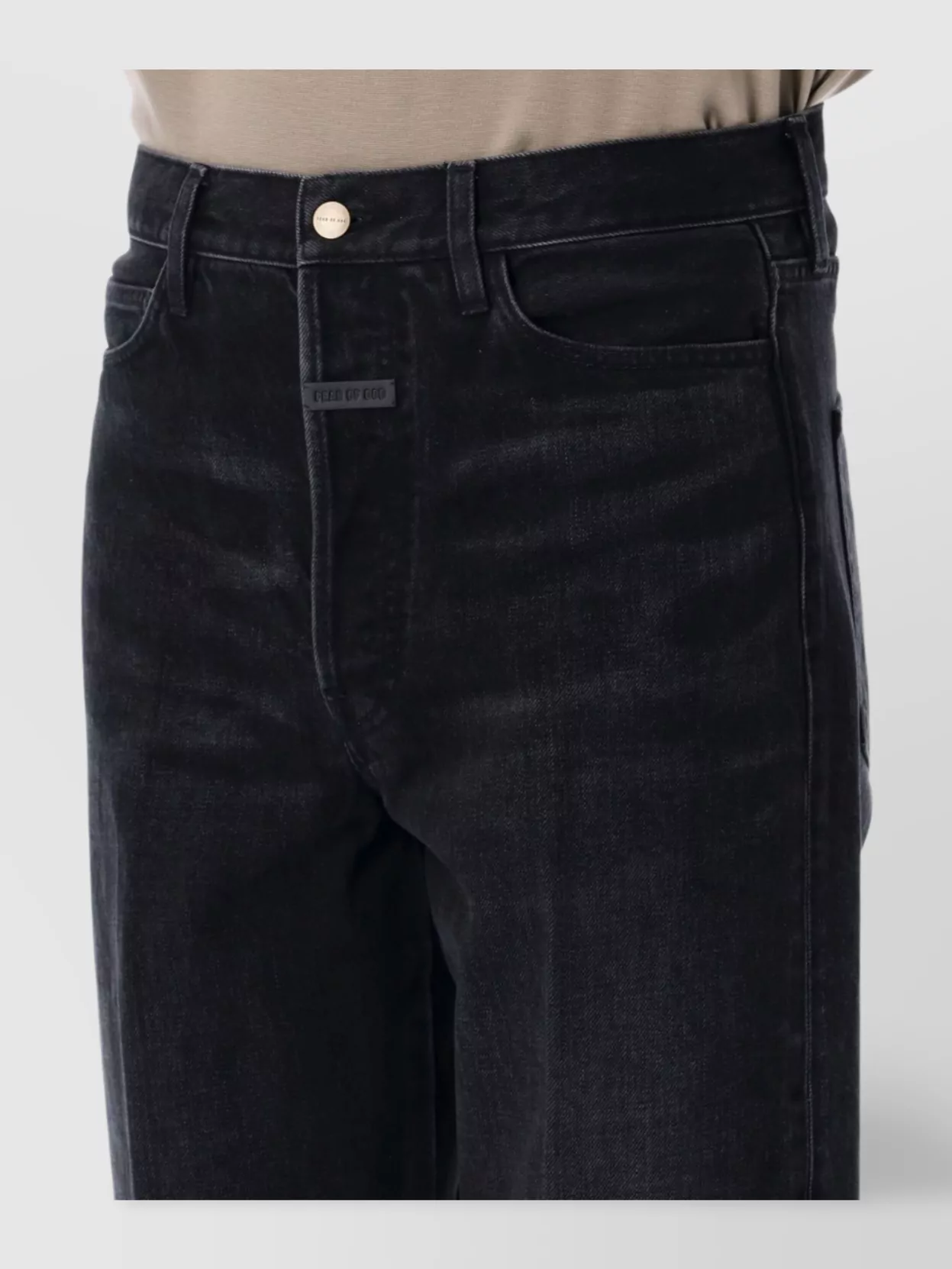 Fear Of God Relaxed Straight Leg Denim Trousers