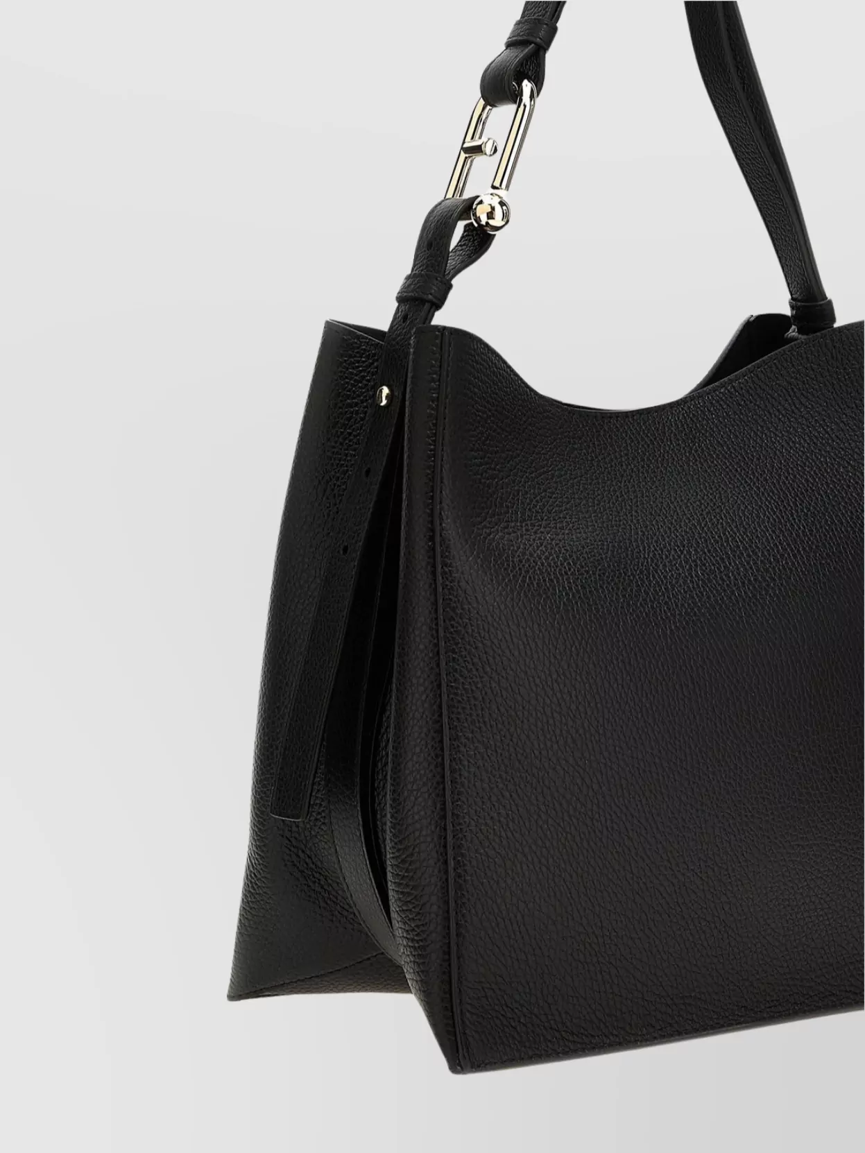 Furla Cloud Leather Shoulder Bag With Adjustable Strap