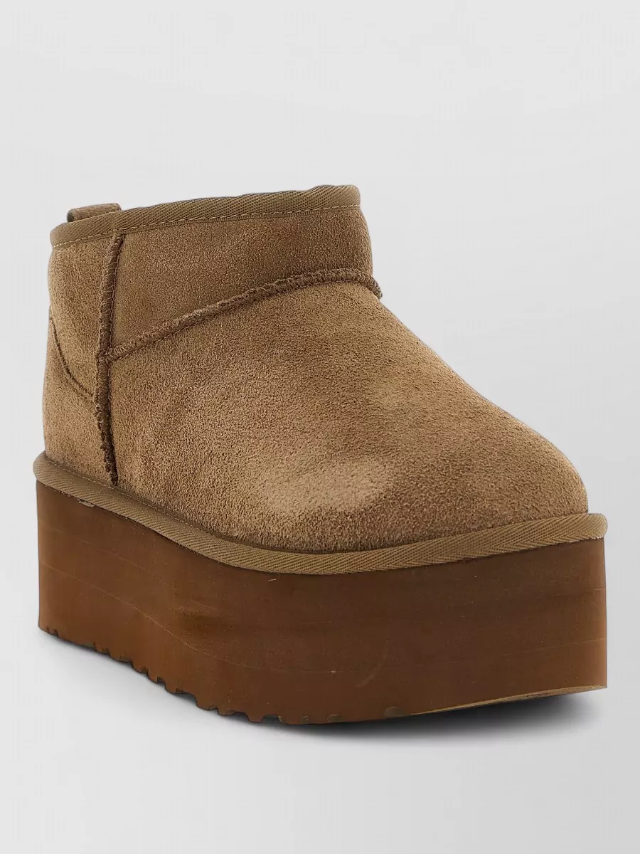 Ugg Leather Classic Ultra Mini Platform Slippers