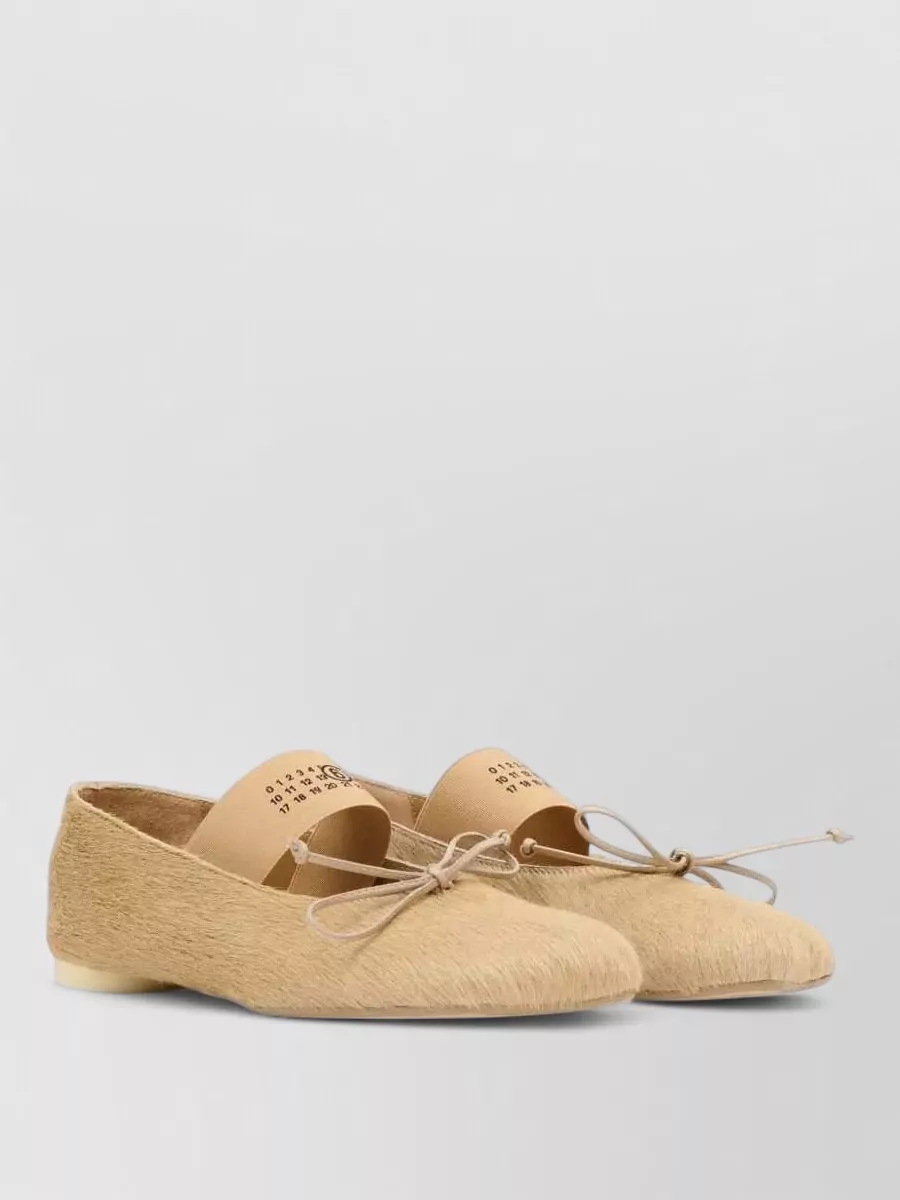 Mm6 Maison Margiela calf hair ballerina flats