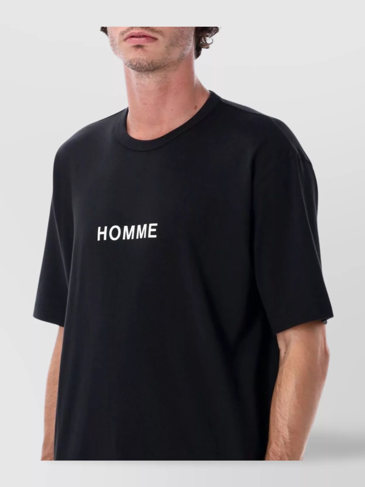 Comme Des Garçons Homme Logo T-Shirt For Men Short Sleeves