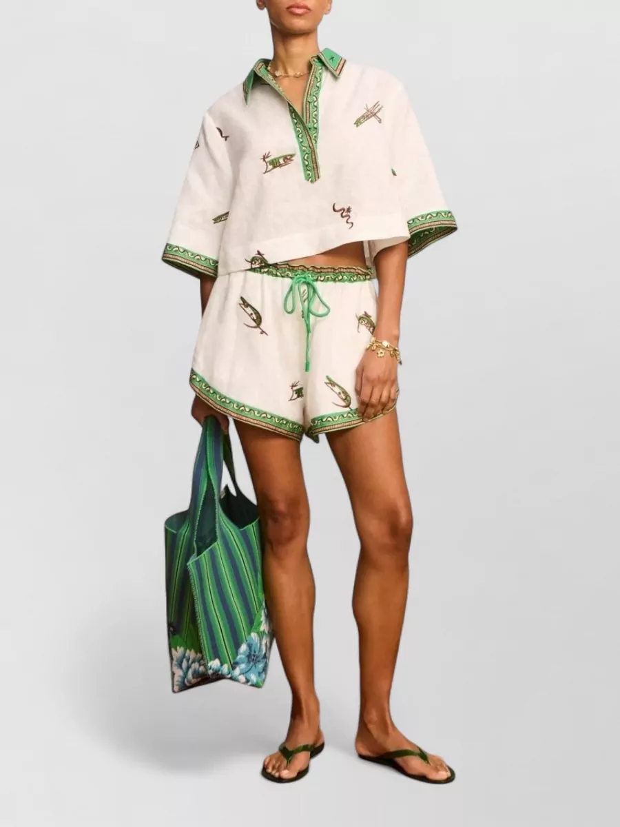 Alémais Linen Embroidered Shirt