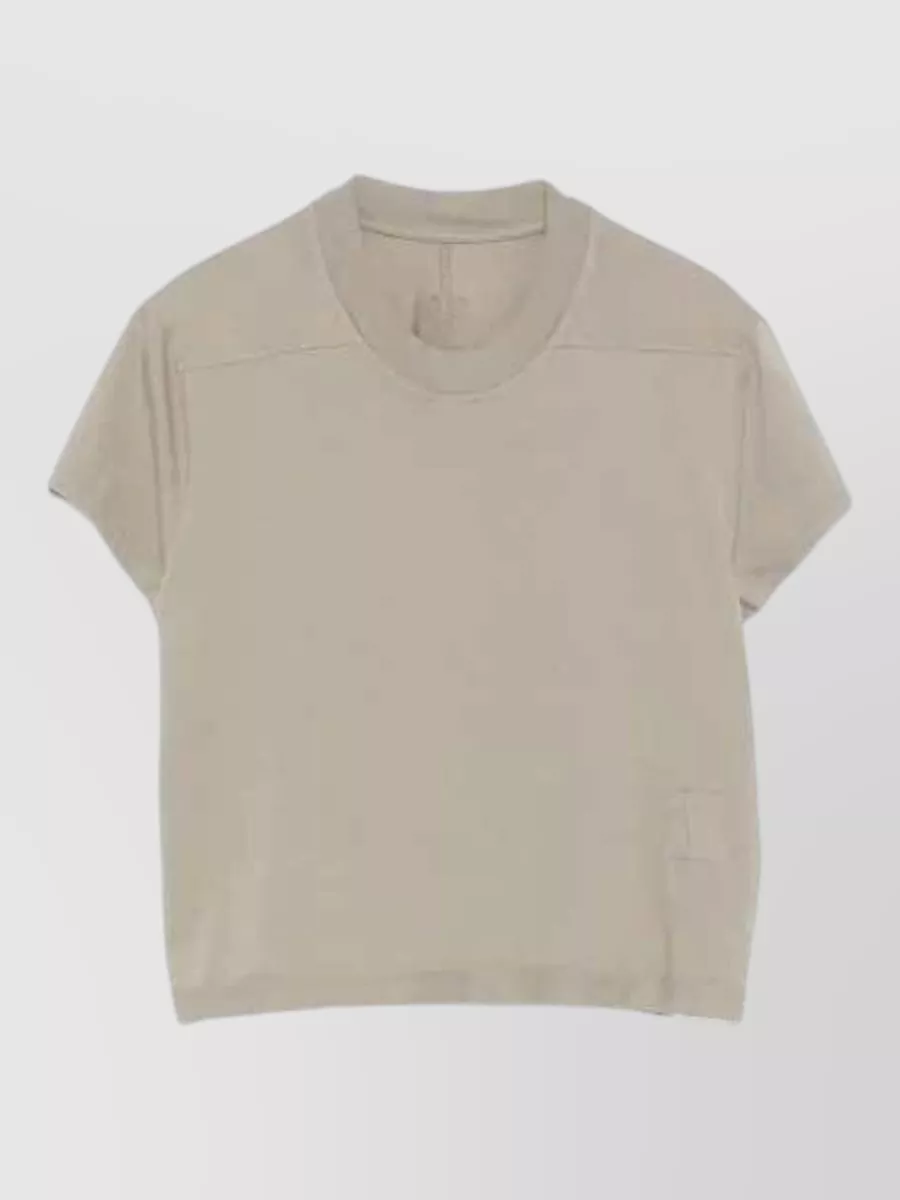 Rick Owens Drkshdw Ribbed-trim cropped t-shirt