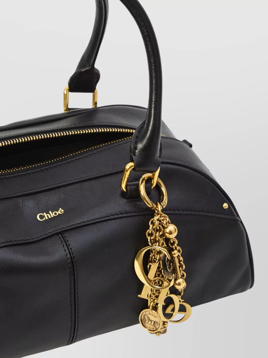 Chloé Bowling Tote Bag Smooth Calfskin Leather