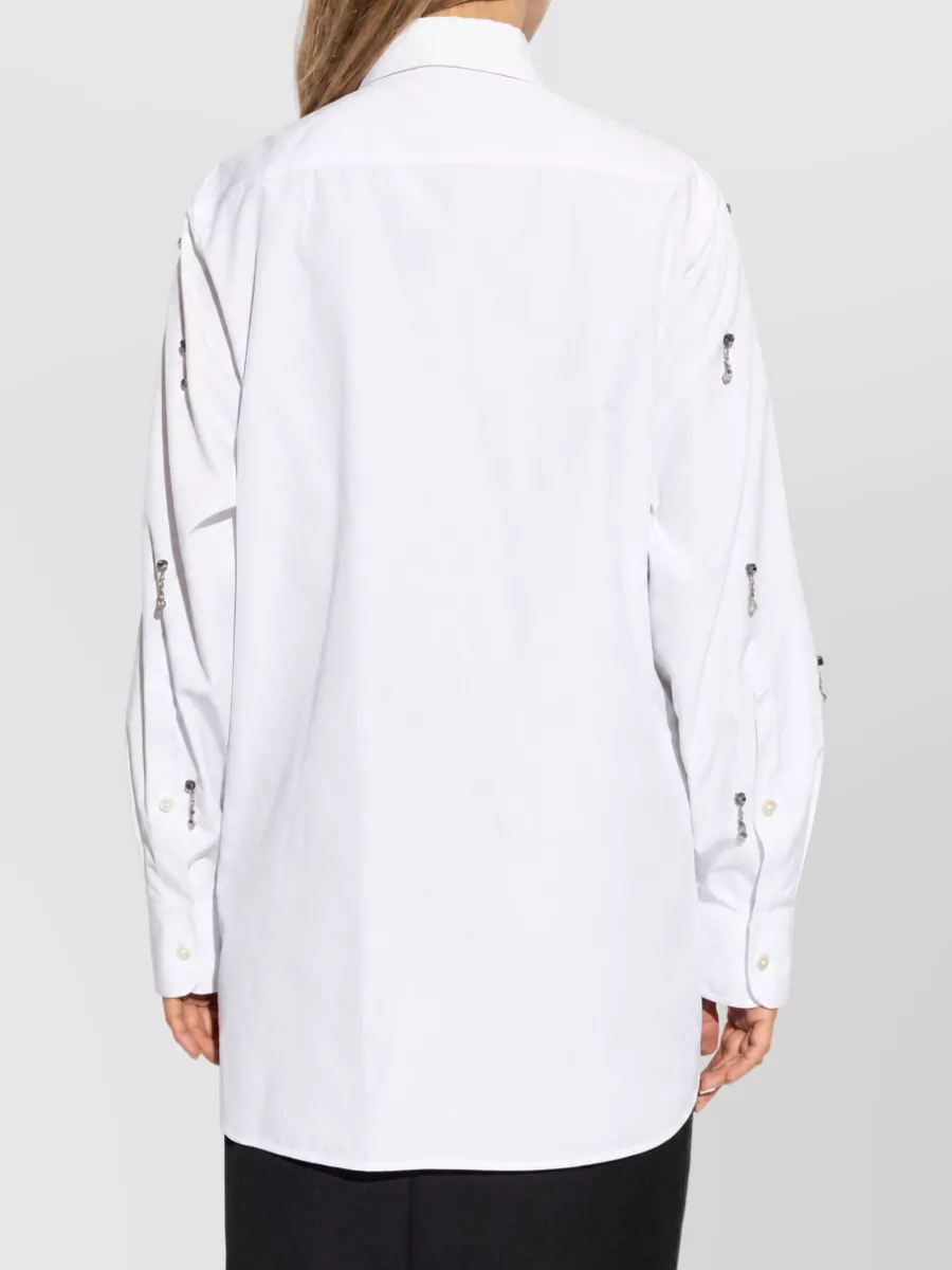 Stella Mccartney Crystal-Embellished Cotton Shirt