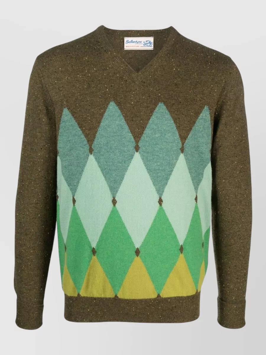 Ballantyne cashmere v-neck jumper