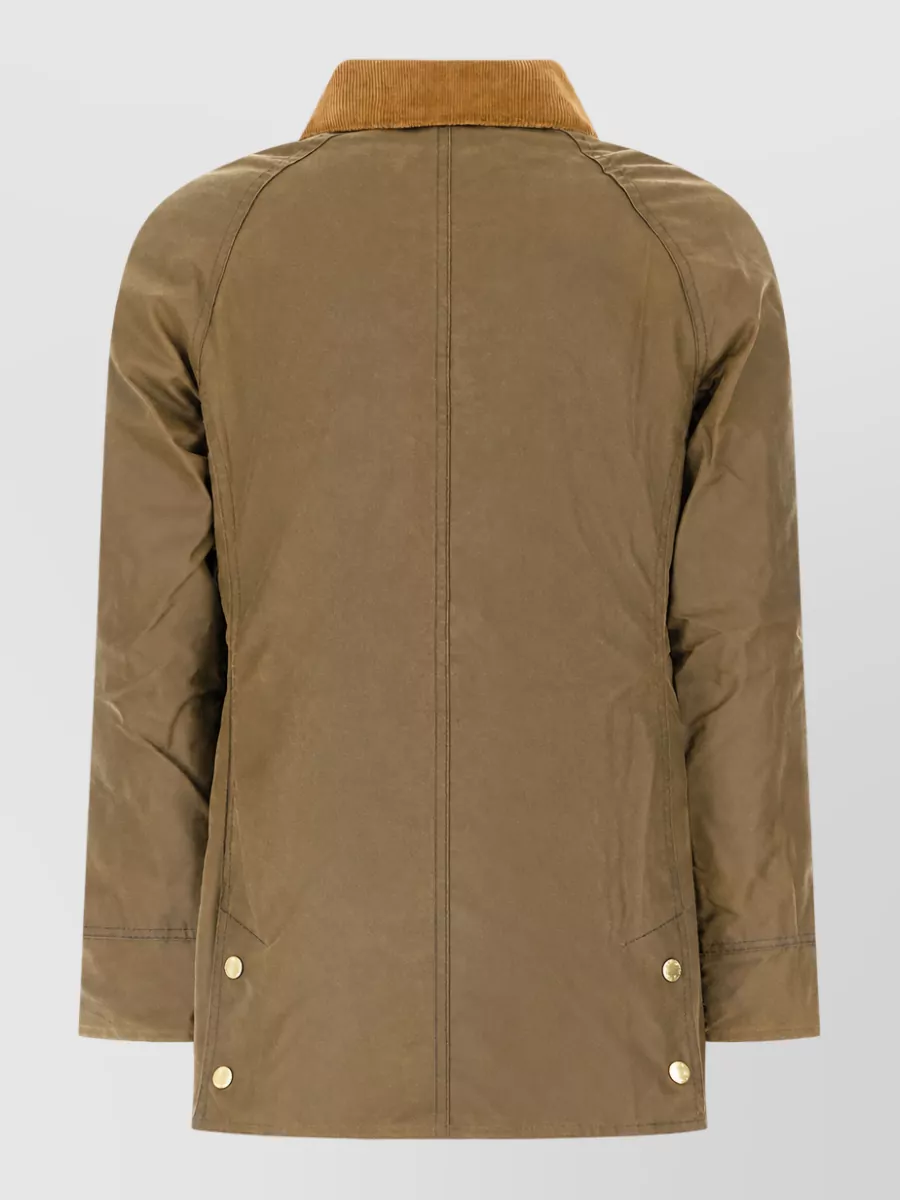 Barbour Waxed Cotton Single Breasted Coat