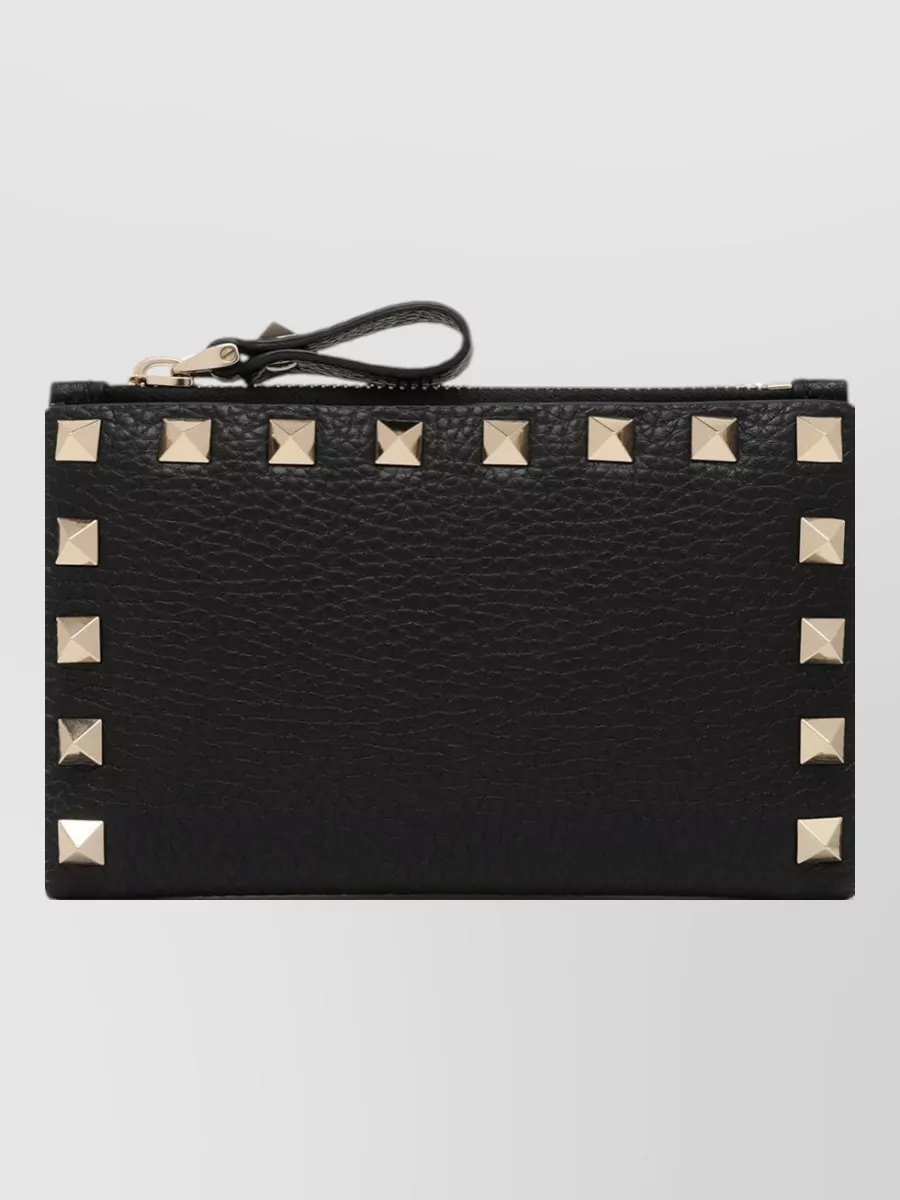 Valentino Garavani Leather Rockstud Cardholder