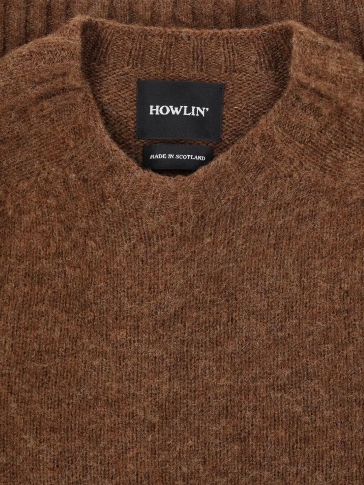 Howlin Ribbed Cuff Crewneck Sweater With Hem Detail