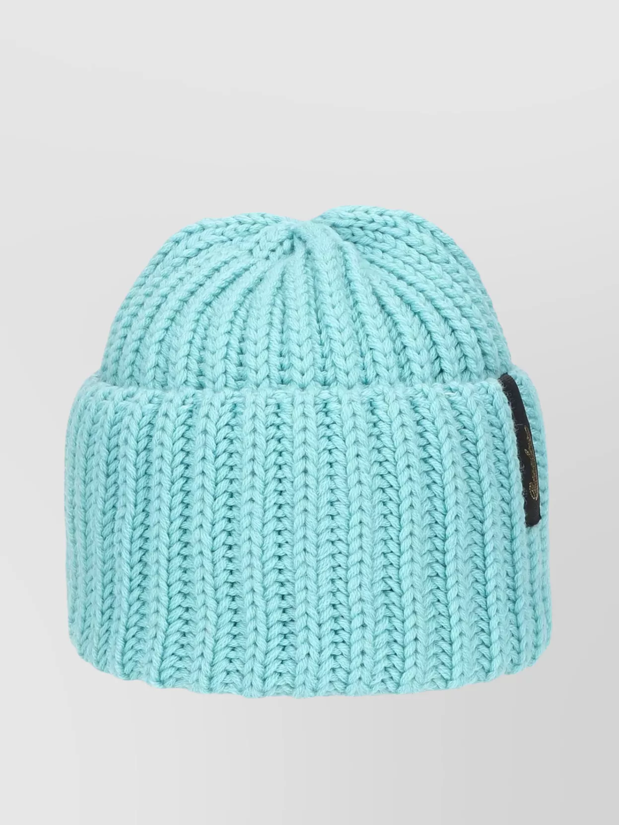 Borsalino Knit Ribbed Cuff Turn-Up Hat