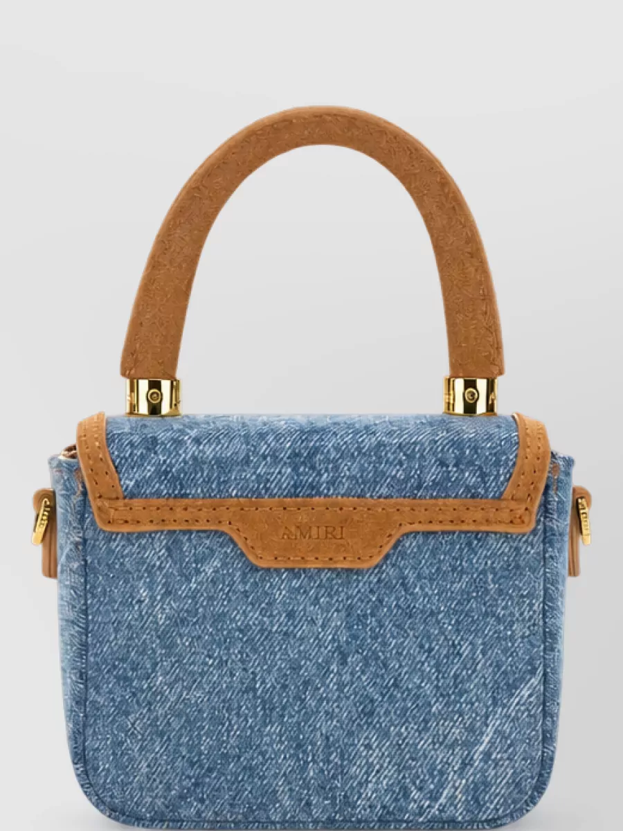Amiri Denim Suede Mini Bag