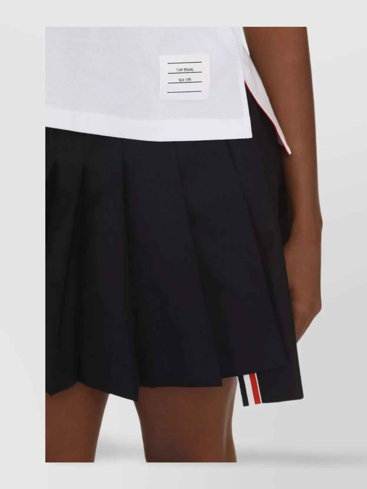 Thom Browne Crew-Neck T-Shirt Ribbed Side Slit