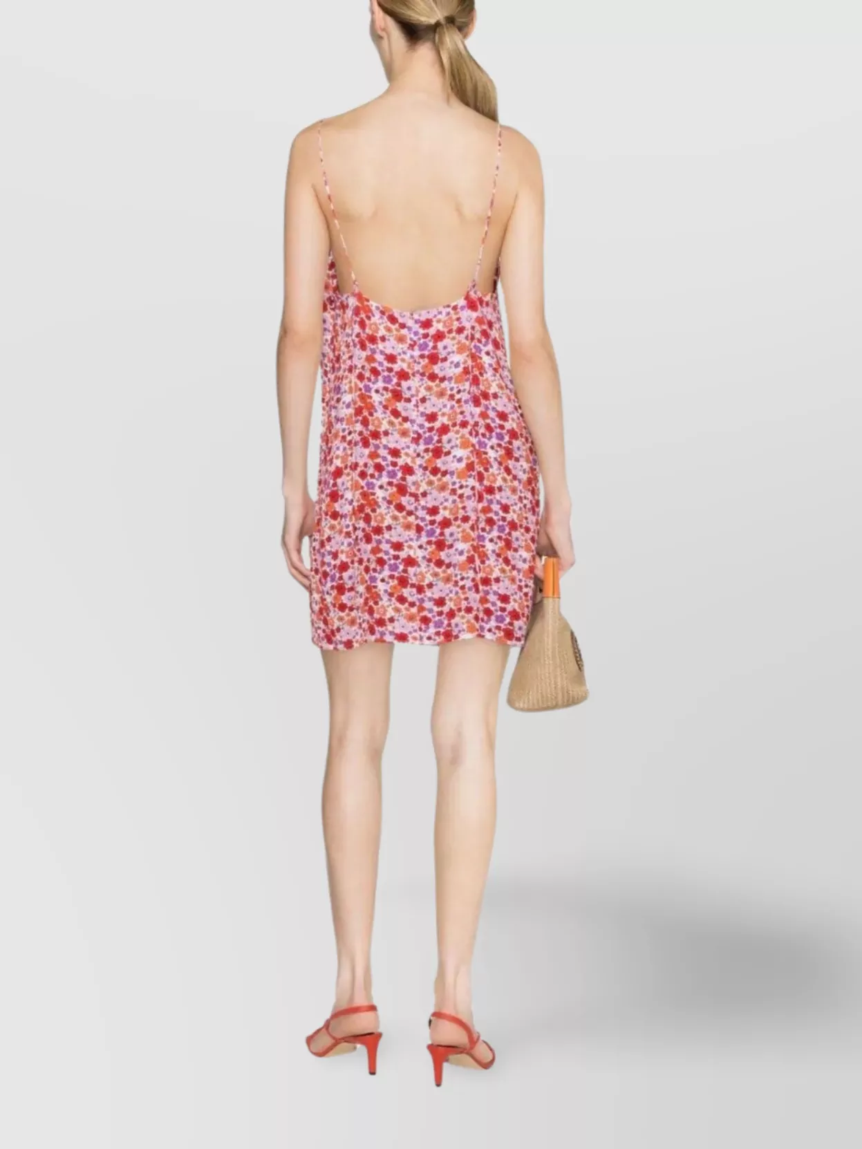 Rotate Strap Dress Floral Print Mini Length