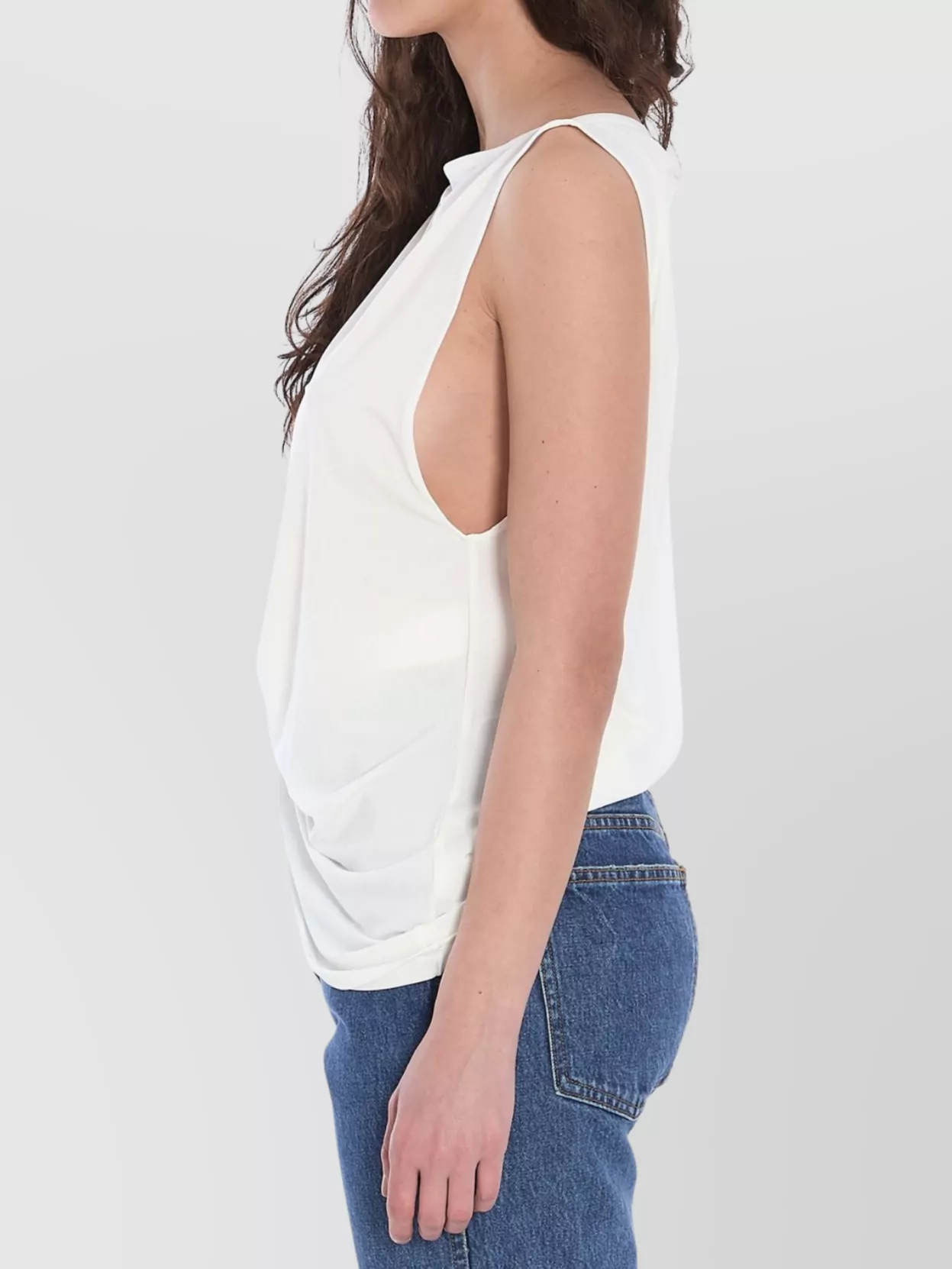 Jacquemus Draped Square Neckline Top